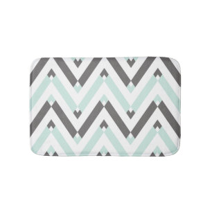 Hedendaagse geometrische Chevron Stripes patroon Badmat