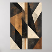 Hedendaagse Geometrische Harmonie Poster (Voorkant)