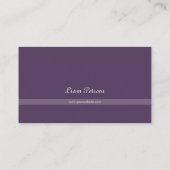 Hedendaagse geometrische hemelse Paarse en gouden Visitekaartje (Achterkant)