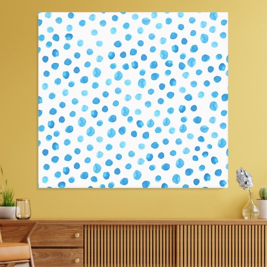 Hedendaagse geometrische vormen waterverf. canvas afdruk (Insitu (Woonkamer))