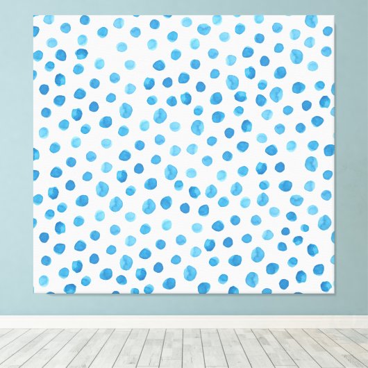 Hedendaagse geometrische vormen waterverf. canvas afdruk (Insitu (Houten vloer))