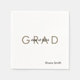 Hedendaagse gepersonaliseerde Afstuderen papier se Servet