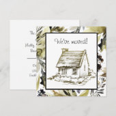 Hedendaagse geschetste bewegende aankondiging (Voorkant / Achterkant)