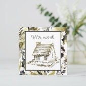 Hedendaagse geschetste bewegende aankondiging (Staand voorkant)