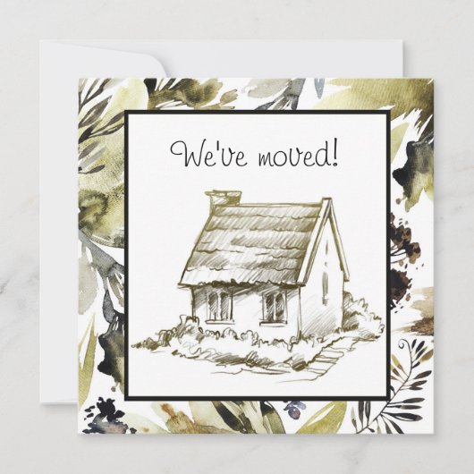 Hedendaagse geschetste bewegende aankondiging (Voorkant)