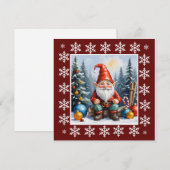 Hedendaagse Gnoom - Whimsical Lief Niet-foto Feestdagenkaart (Voorkant / Achterkant)