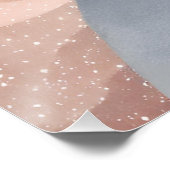 Hedendaagse golven | Neutrale moderne Waterverf Perfect Poster (Hoek)