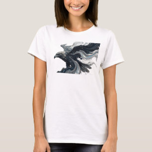 Hedendaagse Gouden Abstracte Adelaar Origineel Ont T-shirt
