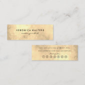 Hedendaagse Gouden Loyaliteit Klantenkaartje (Voorkant / Achterkant)