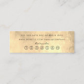 Hedendaagse Gouden Loyaliteit Klantenkaartje (Achterkant)