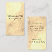 Hedendaagse Gouden Loyaliteit Klantenkaartje (Voorkant / Achterkant)