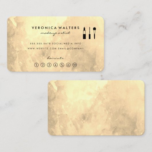 Hedendaagse Gouden Loyalty Make-up (Voorkant / Achterkant)