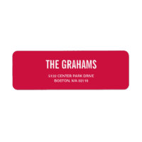 hedendaagse grafische Adresetiketten - frambozen