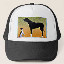 Hedendaagse grafische rand. trucker pet