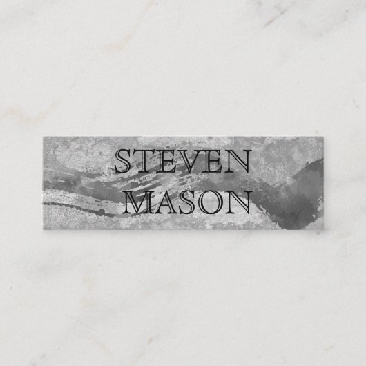 hedendaagse grafische structuur mini visitekaartje (Voorkant)