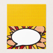 Hedendaagse grappige stripboek huwelijkskaart kaart (Buitenkant ongevouwen)