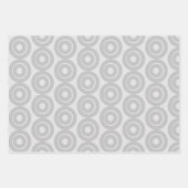 Hedendaagse grijs op grijs inpakpapier vel (Voorkant 3)