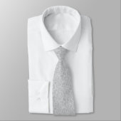 Hedendaagse grijze abstracte print stropdas (Gebonden)