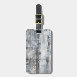 Hedendaagse grijze schilderij bagagelabel
