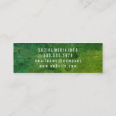 hedendaagse groene textuur mini visitekaartje (Achterkant)