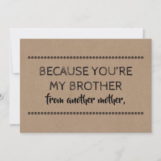 Hedendaagse GROOMSMAN / BESTE MAN Grappig Voorstel Kaart (Voorkant)