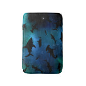 Hedendaagse haai vis kaken walvis onder het zee me badmat (Voorkant Verticaal)