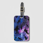 Hedendaagse haai vis kaken walvis onder het zee me bagagelabel (Voorkant (verticaal))