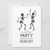 Hedendaagse Halloween dansende skeletten Kaart (Voorkant)