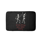 Hedendaagse Halloween skeletten Badmat (Voorkant)