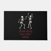 Hedendaagse Halloween skeletten Deurmat (Voorkant)