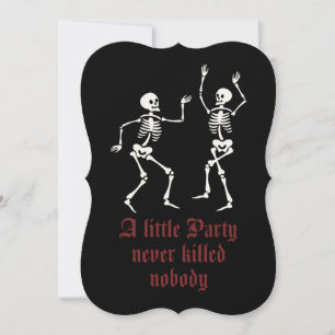 Hedendaagse Halloween skeletten Kaart