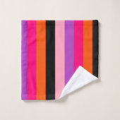 Hedendaagse Halloween strepen Bad Handdoek (Wasdoekje)