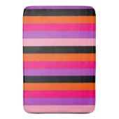 Hedendaagse Halloween strepen Badmat (Voorkant Verticaal)