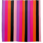 Hedendaagse Halloween strepen Douchegordijn (Voorkant)