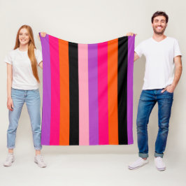 Hedendaagse Halloween strepen Fleece Deken