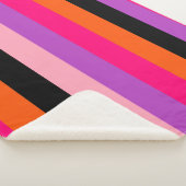 Hedendaagse Halloween strepen Sherpa Deken (3/4)