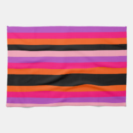 Hedendaagse Halloween strepen Theedoek