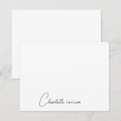 Hedendaagse handtekening Script Typografie Note Ka Notitiekaartje (Voorkant / Achterkant)