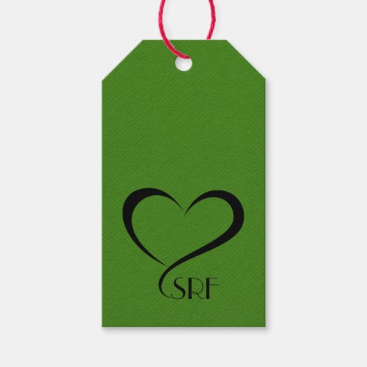 Hedendaagse hartgeschenk Labels Cadeaulabel (Voorkant)