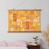 Hedendaagse Hawaiiaanse iconen Hangend Wandkleed (Slaapkamer)