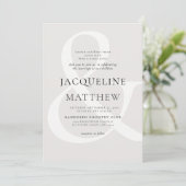 hedendaagse hedendaagse neutrale beide ouders huwe kaart (Staand voorkant)