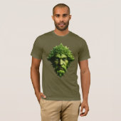 Hedendaagse heidense Keltische Greenman T-shirt (Voorkant volledig)