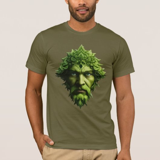 Hedendaagse heidense Keltische Greenman T-shirt (Voorkant)