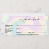 hedendaagse holografische feestdag met girale midd (Achterkant)