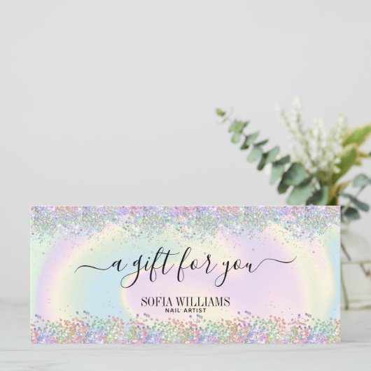 hedendaagse holografische feestdag met girale midd (Staand voorkant)