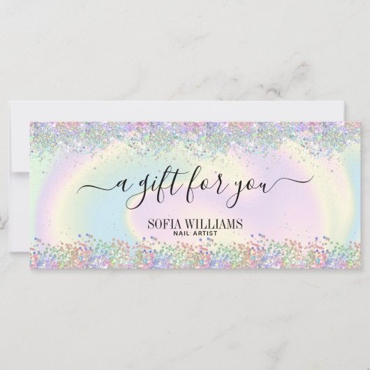 hedendaagse holografische feestdag met girale midd (Voorkant)