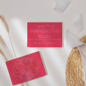Hedendaagse Hot Pink Wedding Details Enclosure Kaa Informatiekaartje