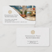 Hedendaagse hotellobby visitekaartje (Voorkant / Achterkant)