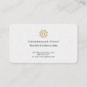 Hedendaagse hotellobby visitekaartje (Achterkant)