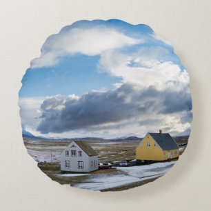 Hedendaagse huizen rond kussen